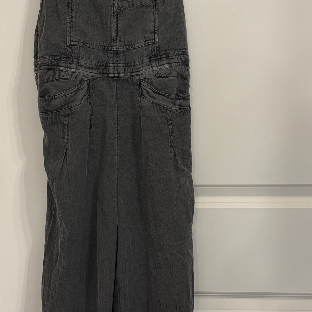 Free People Gray Overalls